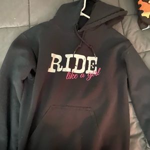 “Ride like a girl” sweatshirt